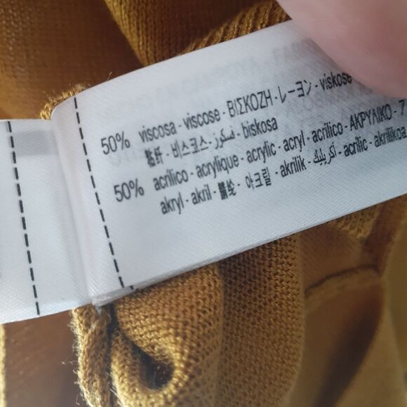 Zara Mustard Yellow Women's Sweater - Picture 9 of 11